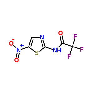 Acetamide,2,2,2-trifluoro-n-(5-nitro-2-thiazolyl)- Structure,659-13-2Structure