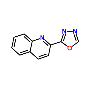 2-(1,3,4-噁二唑-2-基)喹啉結(jié)構(gòu)式_65944-12-9結(jié)構(gòu)式