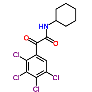 Benzeneacetamide,2,3,4,5-tetrachloro-n-cyclohexyl-a-oxo- Structure,65983-53-1Structure