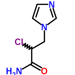 2-Chloro-3-imidazol-1-yl-propanamide Structure,65991-94-8Structure