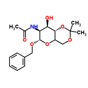 Benzyl (5xi)-2-acetamido-2-deoxy-4,6-o-isopropylidene-alpha-d-lyxo-hexopyranoside Structure,66026-10-6Structure