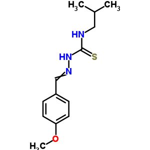 1-[(4-Methoxyphenyl)methylideneamino]-3-(2-methylpropyl)thiourea Structure,6622-87-3Structure