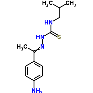 Hydrazinecarbothioamide,2-[1-(4-aminophenyl)ethylidene]-n-(2-methylpropyl)- Structure,6622-88-4Structure