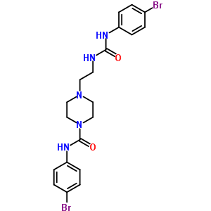 N-(4-bromophenyl)-4-[2-[(4-bromophenyl)carbamoylamino]ethyl]piperazine-1-carboxamide Structure,6623-72-9Structure