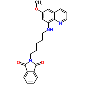 2-[5-[(6-Methoxyquinolin-8-yl)amino]pentyl]isoindole-1,3-dione Structure,6623-94-5Structure