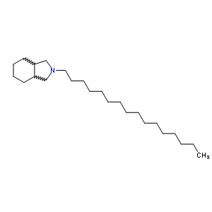 2-Hexadecyl-1,3,3a,4,5,6,7,7a-octahydroisoindole Structure,6624-16-4Structure