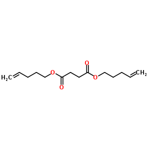 Butanedioic acid,1,4-di-4-penten-1-yl ester Structure,6624-62-0Structure