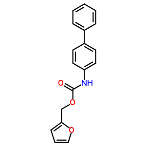 2-呋喃基-N-(4-苯基苯基)氨基甲酸甲酯結(jié)構(gòu)式_6624-95-9結(jié)構(gòu)式