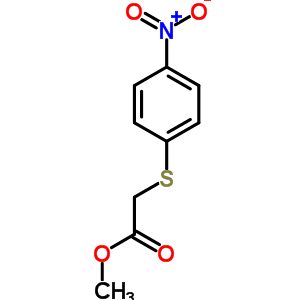 Acetic acid,2-[(4-nitrophenyl)thio]-, methyl ester Structure,6625-35-0Structure