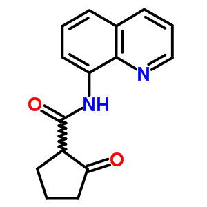 2-氧代-n-喹啉-8-基-環(huán)戊烷-1-羧酰胺結(jié)構(gòu)式_66262-71-3結(jié)構(gòu)式