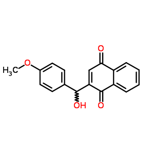 2-[Hydroxy-(4-methoxyphenyl)methyl]naphthalene-1,4-dione Structure,6629-21-6Structure