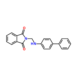 2-[[(4-Phenylphenyl)amino]methyl]isoindole-1,3-dione Structure,6629-43-2Structure