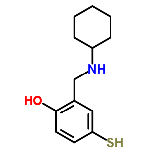 Phenol,2-[(cyclohexylamino)methyl]-4-mercapto- Structure,6631-90-9Structure