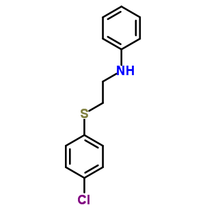 Benzenamine,n-[2-[(4-chlorophenyl)thio]ethyl]- Structure,6632-01-5Structure