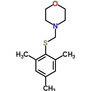 Morpholine, 4-[[(2,4,6-trimethylphenyl)thio]methyl]- Structure,6632-02-6Structure