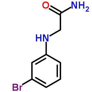 Acetamide,2-[(3-bromophenyl)amino]- Structure,6632-14-0Structure