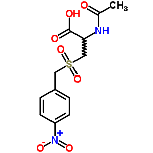 2-Acetamido-3-[(4-nitrophenyl)methylsulfonyl]propanoic acid Structure,6632-21-9Structure