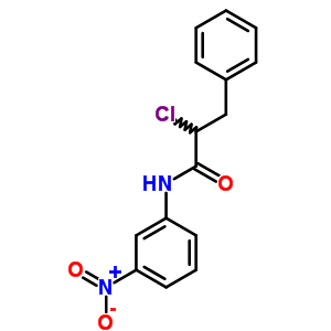 Benzenepropanamide,a-chloro-n-(3-nitrophenyl)- Structure,6632-27-5Structure