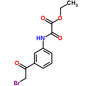 Acetic acid,2-[[3-(2-bromoacetyl)phenyl]amino]-2-oxo-, ethyl ester Structure,6632-29-7Structure