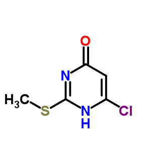 4-Chloro-6-hydroxy-2-(methylthio)pyrimidine Structure,6632-63-9Structure