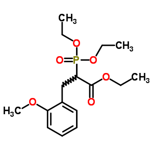 Ethyl 2-diethoxyphosphoryl-3-(2-methoxyphenyl)propanoate Structure,66324-95-6Structure