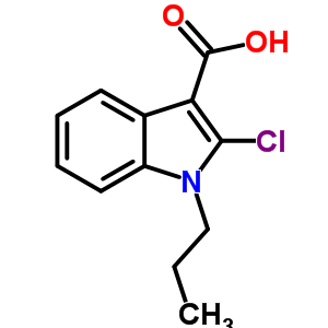 2-Chloro-1-propyl-indole-3-carboxylic acid Structure,66335-20-4Structure