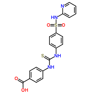 4-[[4-(Pyridin-2-ylsulfamoyl)phenyl]thiocarbamoylamino]benzoic acid Structure,6637-37-2Structure