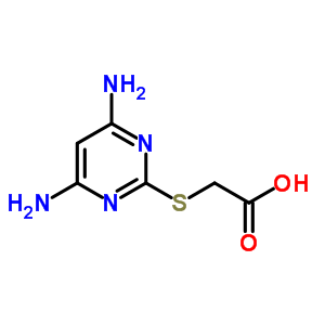 [(4,6-Diaminopyrimidin-2-yl)thio]acetic acid Structure,6638-40-0Structure