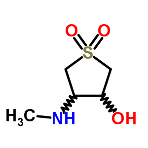 4-Methylamino-1,1-dioxo-tetrahydro-1lambda*6*-thiophen-3-ol Structure,66419-61-2Structure