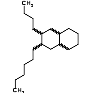 Naphthalene, 2-butyl-3-hexyldecahydro- Structure,66455-55-8Structure