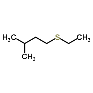 1-(乙硫基)-3-甲基丁烷結(jié)構(gòu)式_66481-77-4結(jié)構(gòu)式