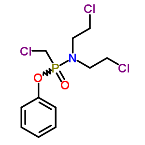 2-Chloro-n-(2-chloroethyl)-n-(chloromethyl-phenoxy-phosphoryl)ethanamine Structure,6650-77-7Structure