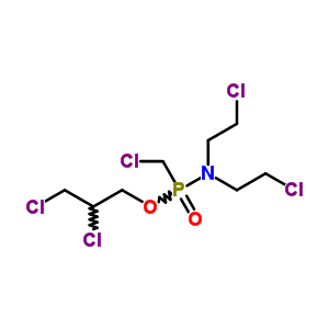 2-Chloro-n-(2-chloroethyl)-n-(chloromethyl-(2,3-dichloropropoxy)phosphoryl)ethanamine Structure,6651-02-1Structure