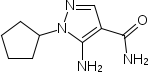 5-Amino-1-cyclopentyl-1h-pyrazole-4-carboxamide Structure,666235-33-2Structure