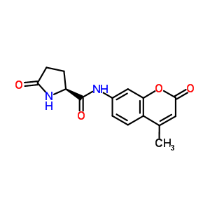 L-焦谷氨酸4-甲基-7-香豆素胺結(jié)構(gòu)式_66642-36-2結(jié)構(gòu)式