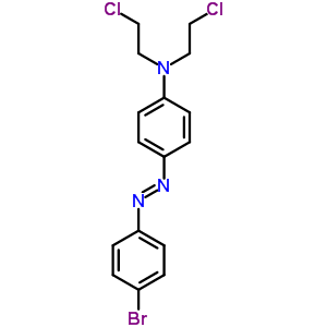 4-(4-Bromophenyl)diazenyl-n,n-bis(2-chloroethyl)aniline Structure,66710-79-0Structure