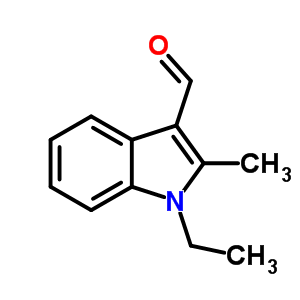 1-乙基-2-甲基-1H-吲哚-3-甲醛結構式_66727-64-8結構式