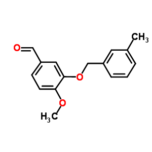 4-Methoxy-3-[(3-methylbenzyl)oxy]benzaldehyde Structure,667412-91-1Structure