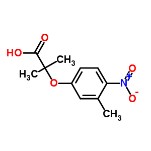 2-Methyl-2-(3-methyl-4-nitrophenoxy)propanoic acid Structure,667413-76-5Structure