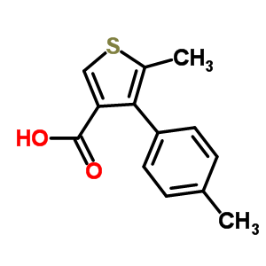 5-Methyl-4-(4-methylphenyl)thiophene-3-carboxylic acid Structure,667435-56-5Structure