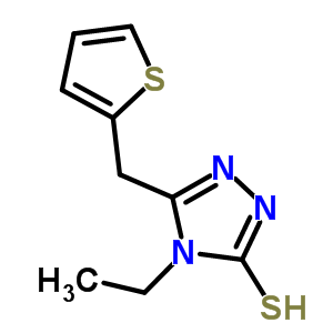 4-Ethyl-5-(thien-2-ylmethyl)-4H-1,2,4-triazole-3-thiol Structure,667435-85-0Structure