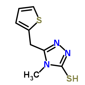 4-Methyl-5-(thien-2-ylmethyl)-4H-1,2,4-triazole-3-thiol Structure,667435-87-2Structure