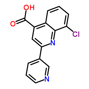 8-Chloro-2-pyridin-3-ylquinoline-4-carboxylic acid Structure,667436-24-0Structure