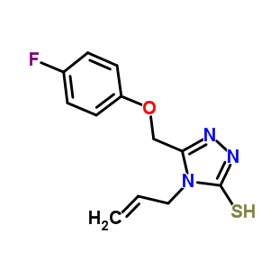 4-Allyl-5-[(4-fluorophenoxy)methyl]-4H-1,2,4-triazole-3-thiol Structure,667437-08-3Structure