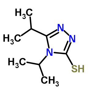 4,5-Diisopropyl-4H-1,2,4-triazole-3-thiol Structure,667437-59-4Structure