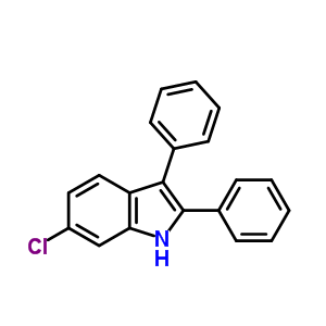 6-Chloro-2,3-diphenyl-1h-indole Structure,66785-53-3Structure