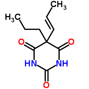 Barbituric acid, 5-(1-propenyl)-5-propyl- Structure,66843-14-9Structure