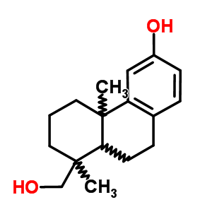 8-(Hydroxymethyl)-4b,8-dimethyl-5,6,7,8a,9,10-hexahydrophenanthren-3-ol Structure,6690-17-1Structure