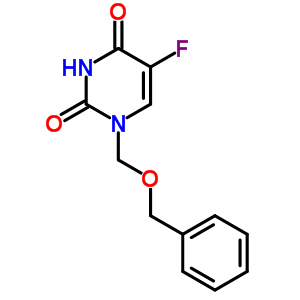 5-Fluoro-1-(phenylmethoxymethyl)pyrimidine-2,4-dione Structure,66910-37-0Structure