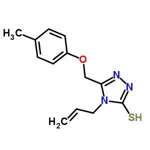 4-Allyl-5-[(4-methylphenoxy)methyl]-4H-1,2,4-triazole-3-thiol Structure,669709-47-1Structure